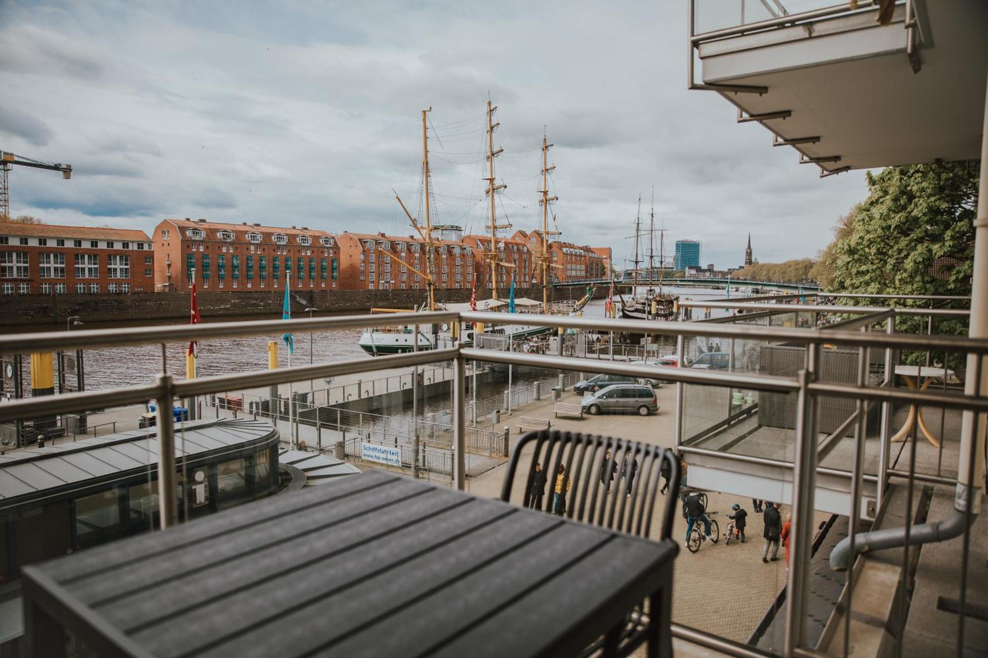 Moderne Wohnung Mit Weserblick Und Uferpromenade BRE Exteriér fotografie